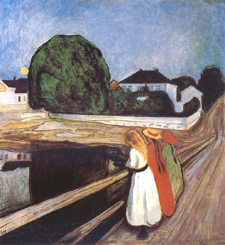 Girls on a Bridge, Edvard Munch
